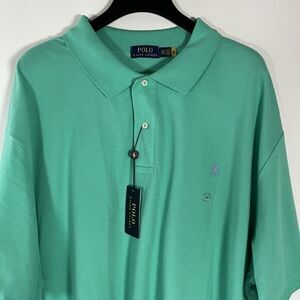 Polo Ralph Lauren‎ Short Sleeve Polo Size 4XB Turquoise Green Preppy Golf Office